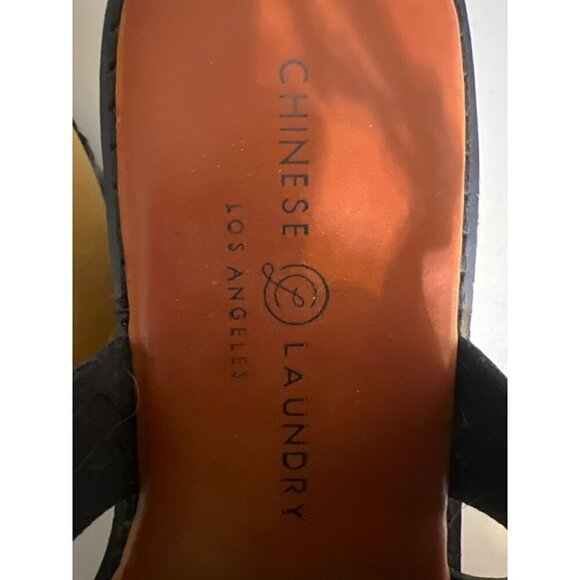 Chinese Laundry June Platform Strappy Sandal Black 8M - Picture 5 of 7